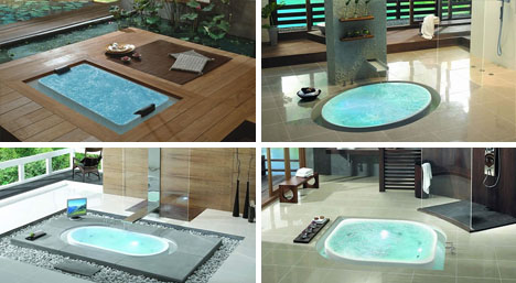 Modern Tile Designs For Bathrooms. modern-athrooms-bathtub-