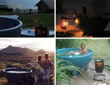 image hot tub. off-grid-wood-fire-hot-tub-2. Despite its bulk and size, the Dutch Tub 
