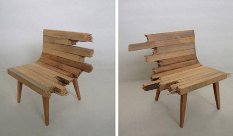 artistic-wooden-broken-bench
