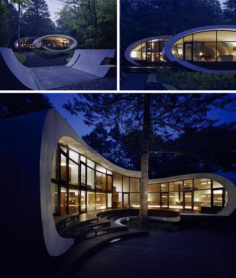 curved-house-at-nigh