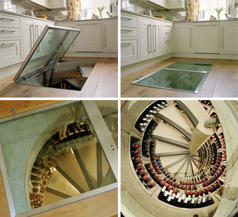 Design  Photos on Spiral Staircase Wine Cellar Design