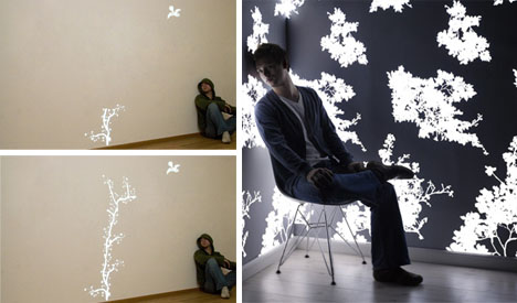 lighting wallpaper. light-up-wallpaper-design