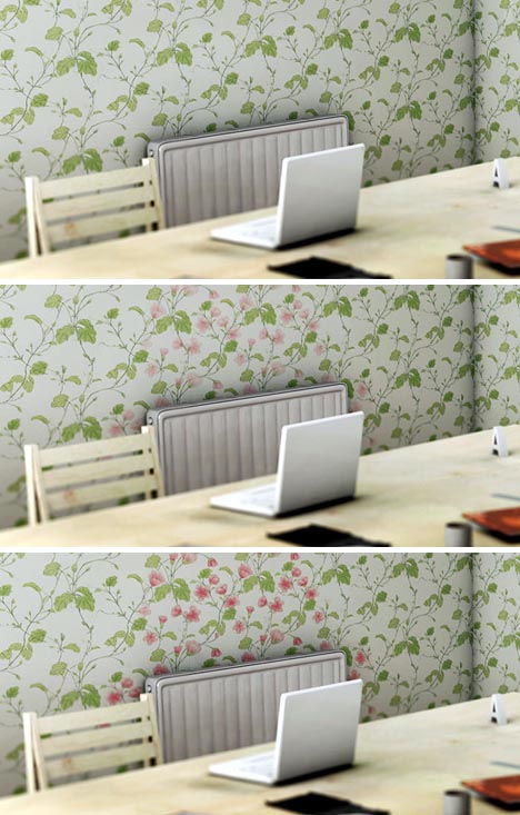 changing wallpaper. color-changing wallpaper