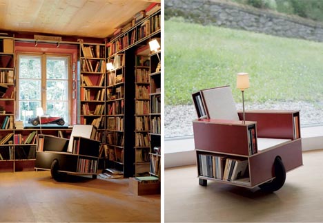 clever-rolling-bookcase-chair-design