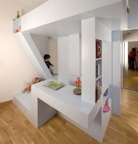 Childrens Bedroom on Ffffound    All In One Creative Children   S Bedroom   Playroom Design