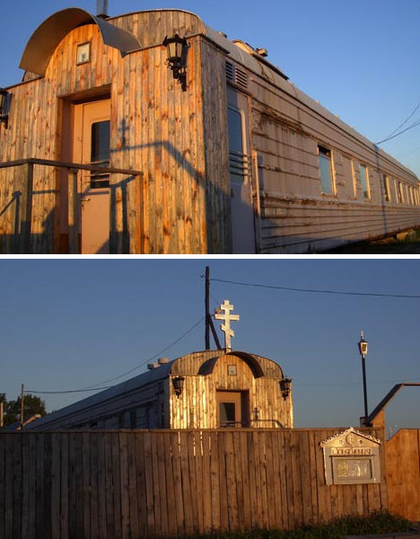 converted wood church train converted wood church train