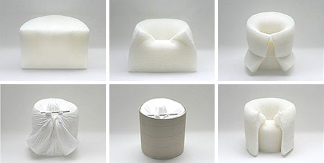 creative paper art chairs