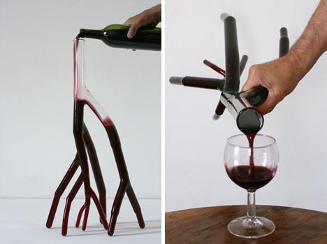 creative red wine decanter