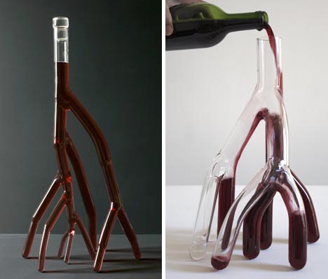 creative red wine glassware