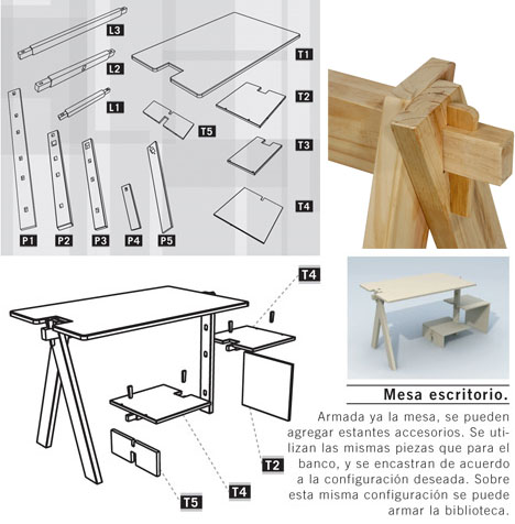 custom wood modular furniture