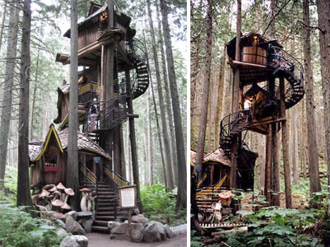 Cool House Plans on Fantasy Forest Tree House Straight Out Of A Kids Story Book   Designs