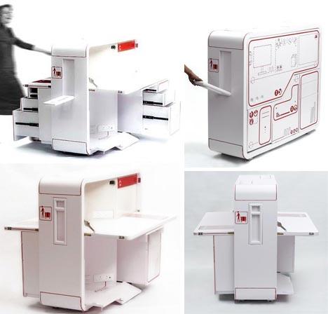 Office Design on This All In One Portable Home Office Design Looks Like Some