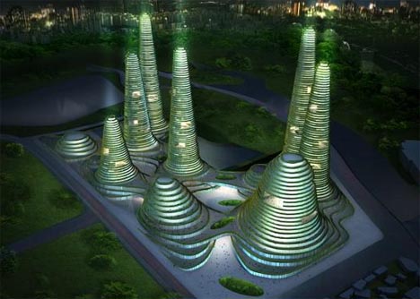 futuristic sustainable city