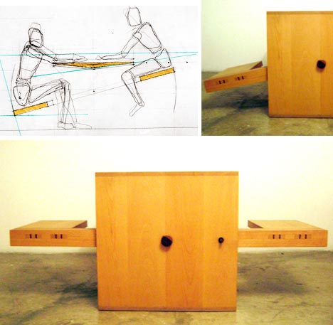 multifunctional seesaw table