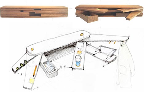 multifunctional wall storage unit