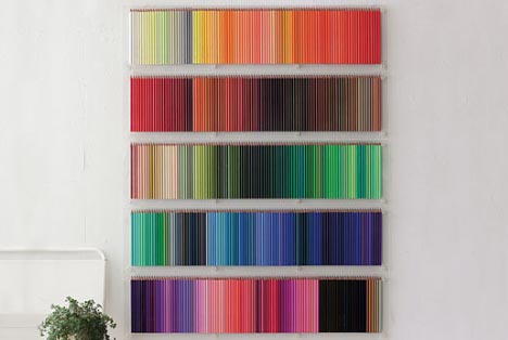 coloring pencil wall collection
