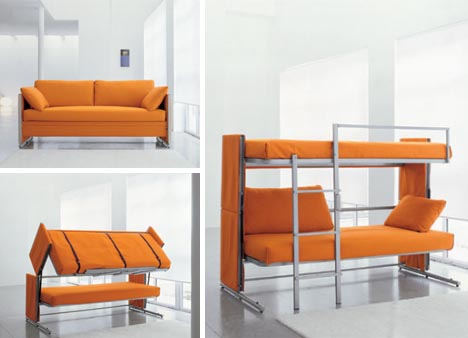 convertible couch bunk beds
