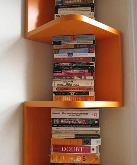 Wooden Corner Shelves