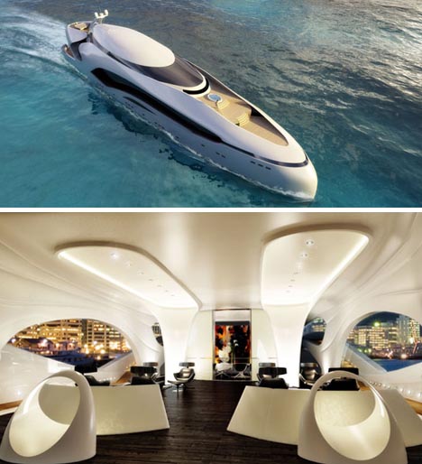 futuristic private house boat idea