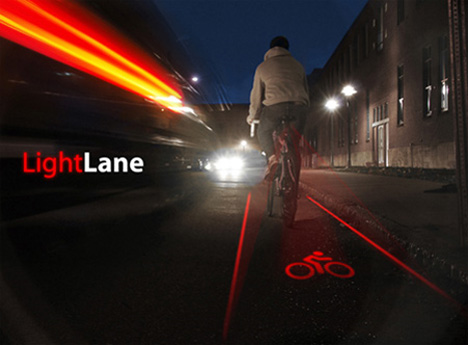 lightlane laser bike lane
