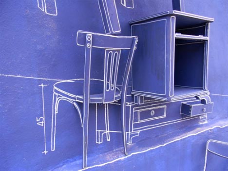blueprint home furniture sculpture