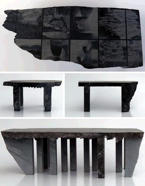 natural rough stone furniture