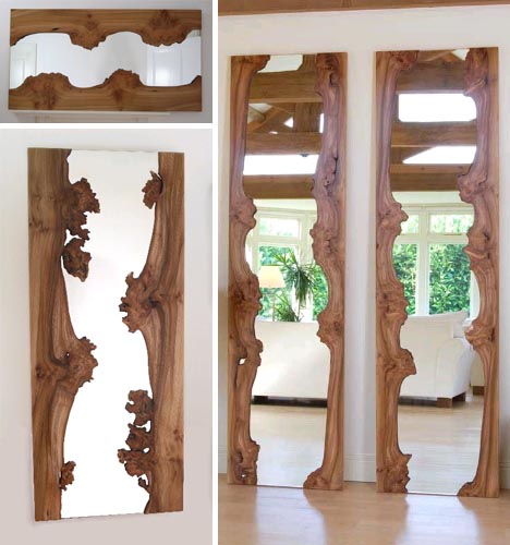 wood mirror designs