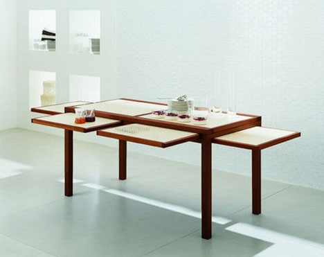 space saving dining room table