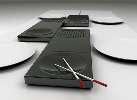 futuristic tabletop cookware set futuristic tabletop cookware set