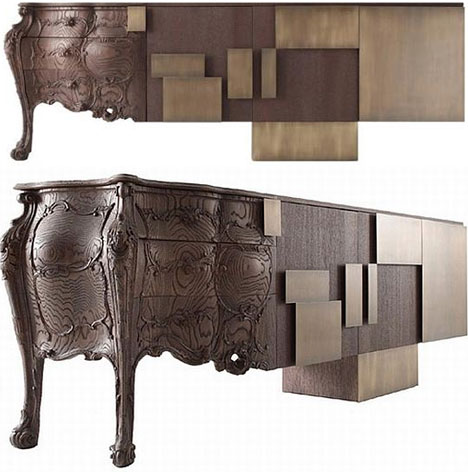 historic modern furniture combo