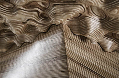 topographic 3d CNC wood table