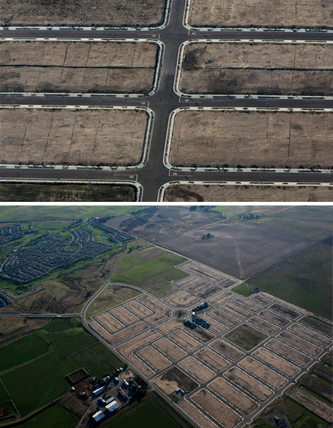 deserted homes aerial pictures