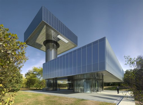 futuristic vertical mobile home