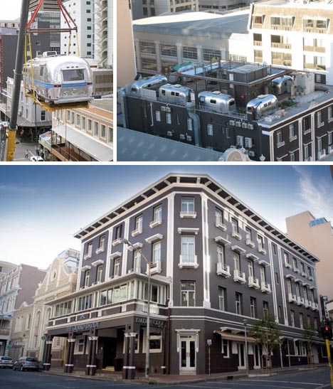luxury rooftop trailer park
