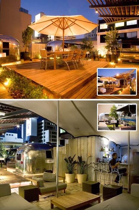 luxury urban camping hotel idea