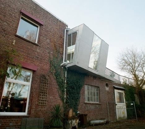 simple modern brick home addition