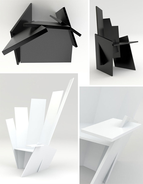 square angled chair concepts