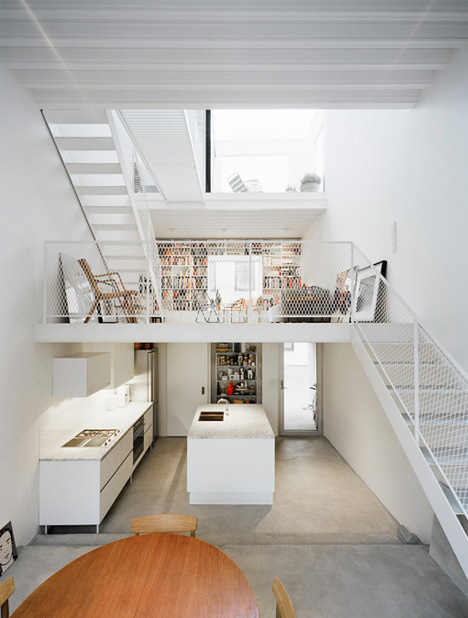 townhouse interior loft space