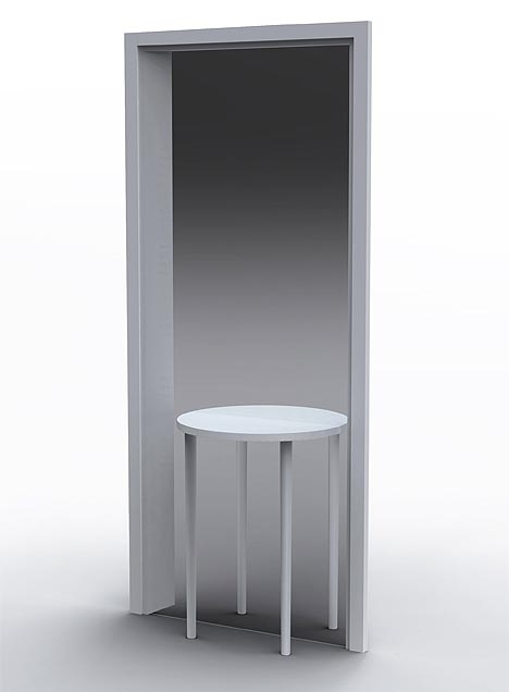frameless home illusion mirror
