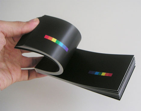 rainbow flip book design
