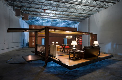 shipping container home plan