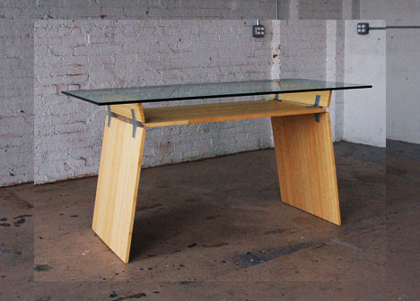 modular prefab wood desk