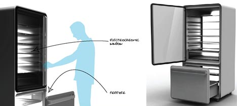 futuristic refrigerator design