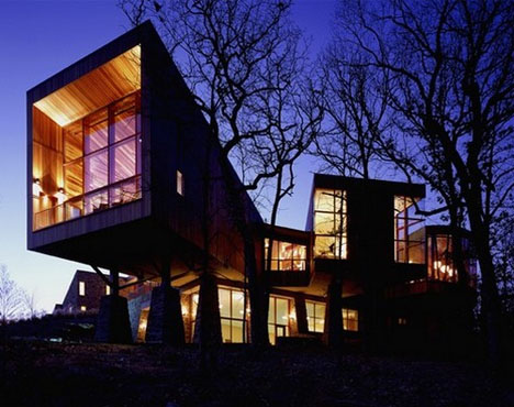 huge hilltop home