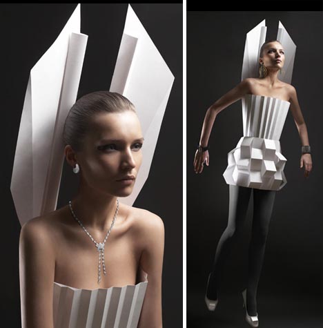 paper craft dress
