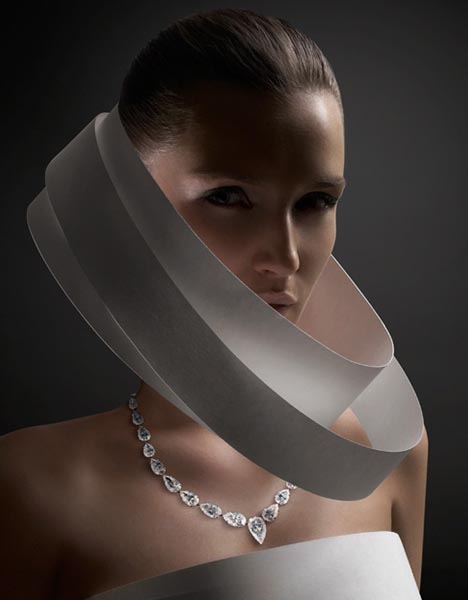 paper white art dress