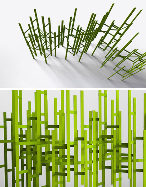 space divider green