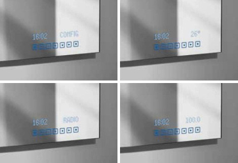 touch screen bathroom mirror