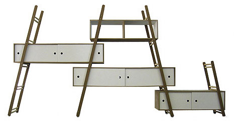 B(u)y Extension: Modular Multi-Ladder Step Shelf System