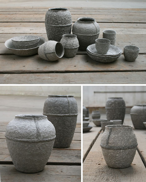 paper pulp tableware pieces